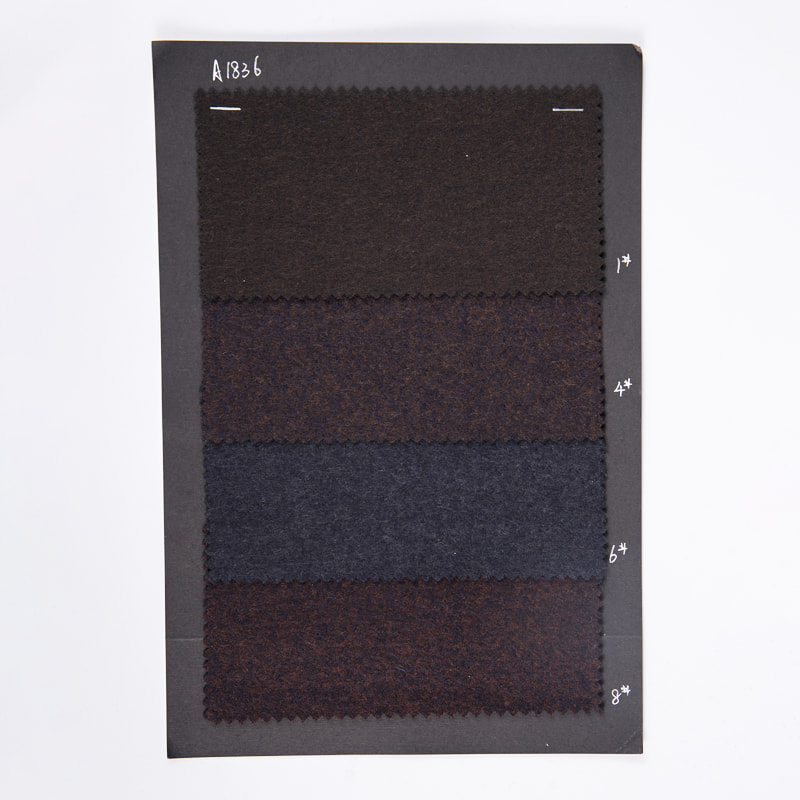 Dzianiny żakardowe z wełny poliestrowej i bawełny na odzież A1836-1/4/6/8