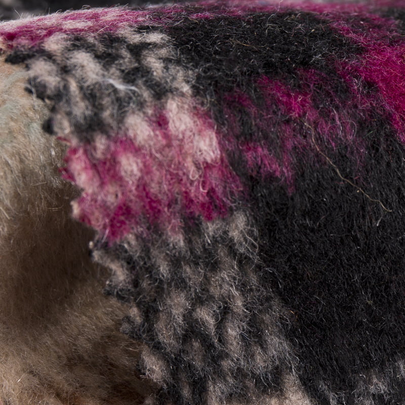 Tkanina żakardowa w kratę szczotkowaną, pluszowa tweedowa krata 2124