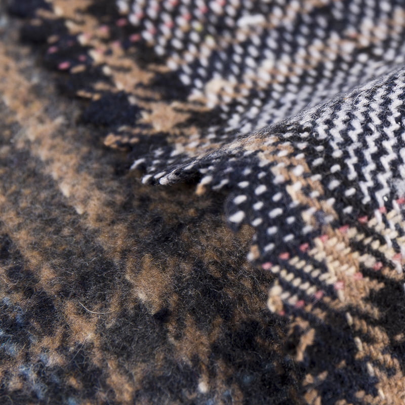 Garnitur w kratę w kratę, 10% wełny, 90% tweedu z włókien chemicznych 2242