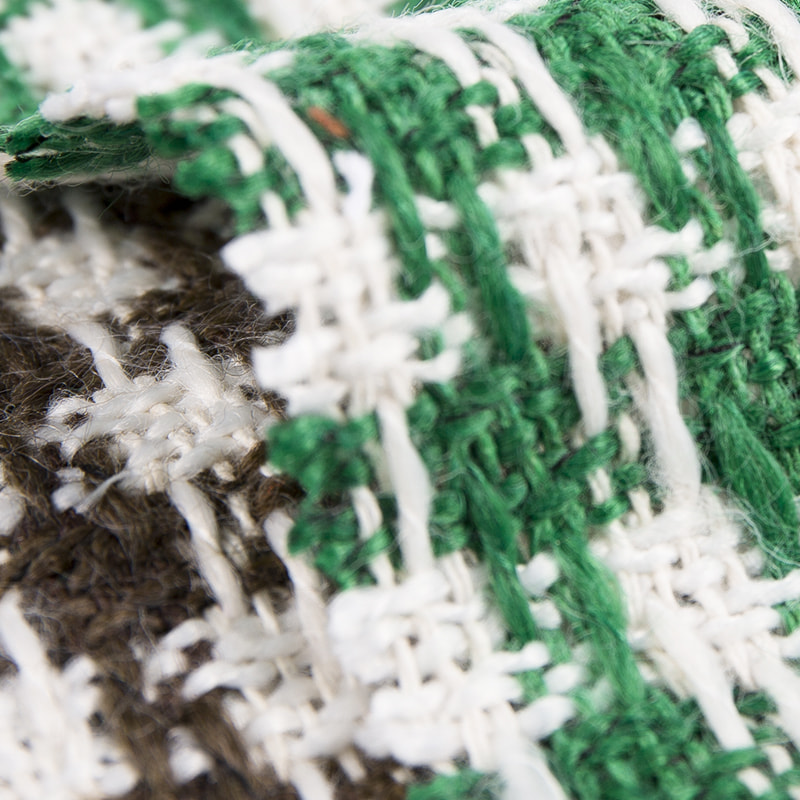 Tkanina Vichy 30% wełny 70% Tweedu z włókien chemicznych 2539