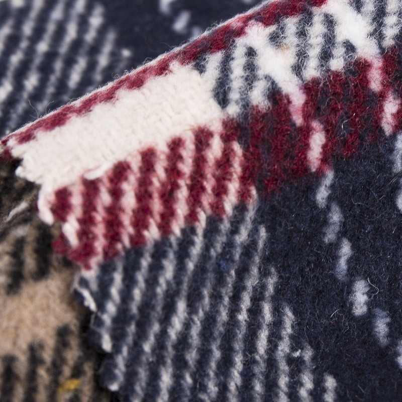 Odzież szkolna w kratę w kratę Wełniana tkanina tweedowa z włókien chemicznych 2569