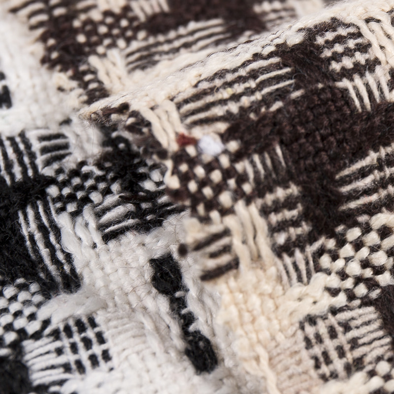 Żakardowa tkanina polarowa w kratę 2709