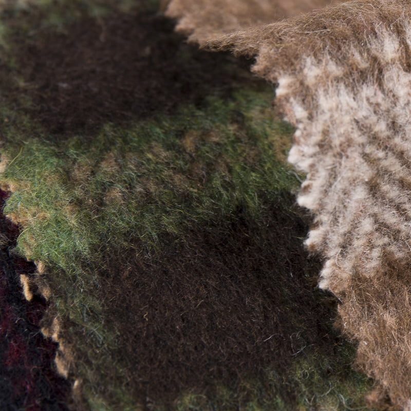 Gruba szczotka w kratę w kratę w jodełkę 10% wełna 90% poliester Tweed 2758