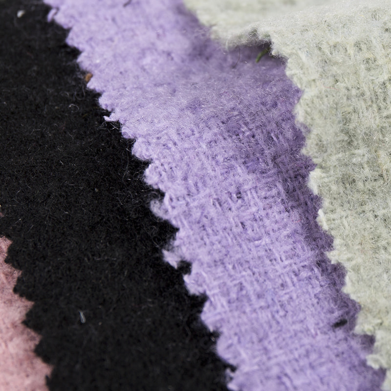 Nowa modna, pluszowa wełniana tkanina tweedowa 2816