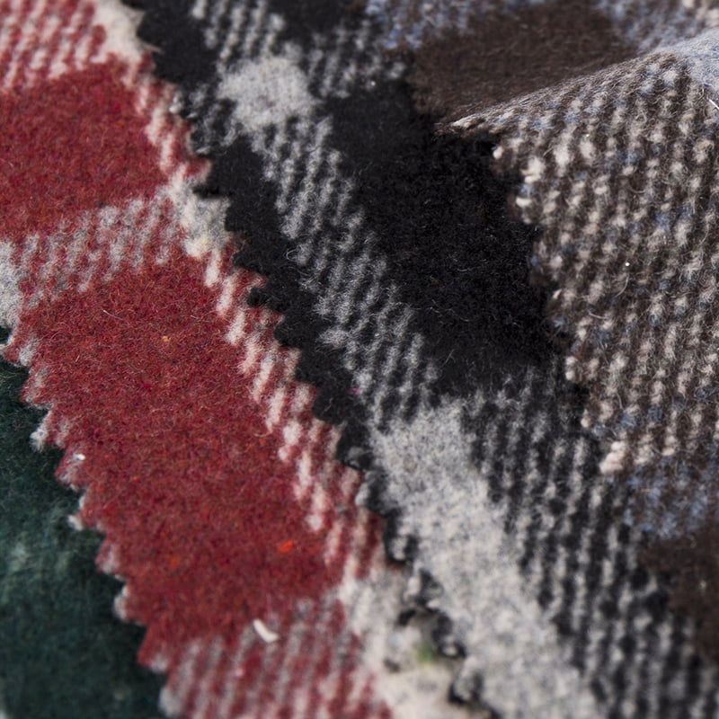 Sprawdź wielobarwną wełnianą tkaninę w kratę Tweed 3508