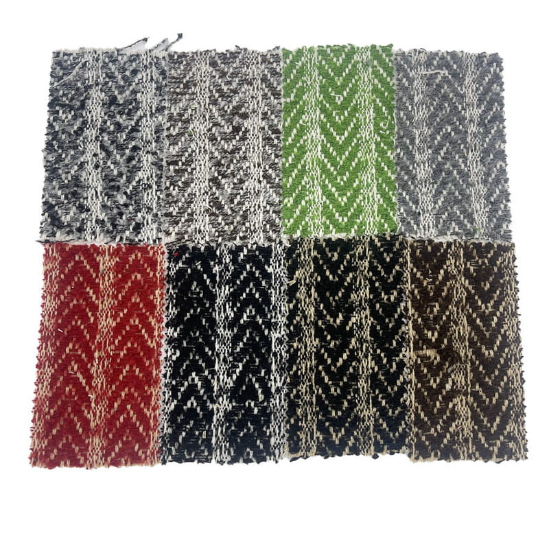 Tkaniny wełniane żakardowe tweedowe w jodełkę w paski 3467