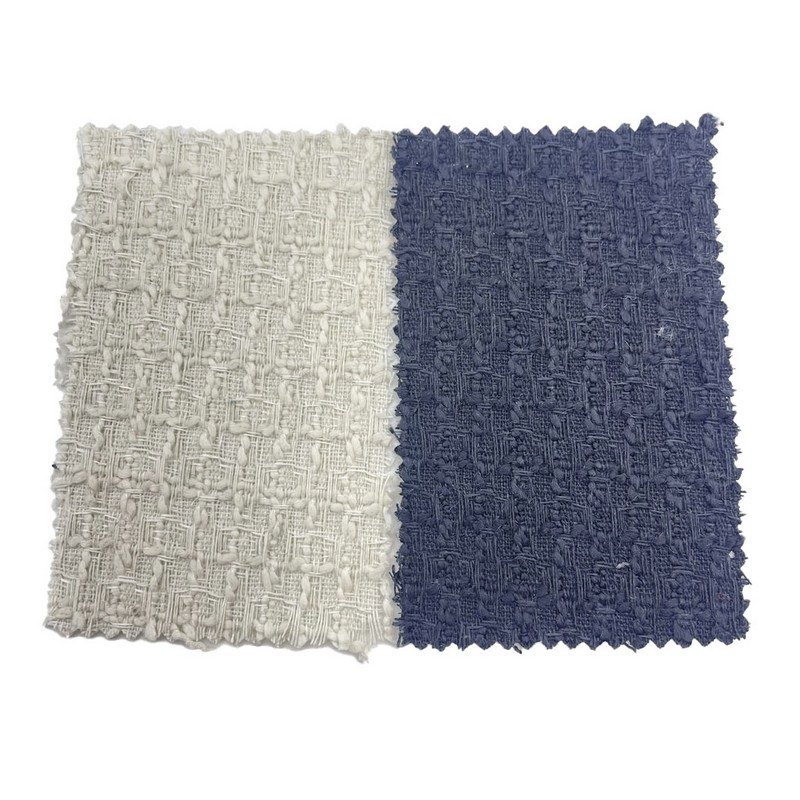 Tkaniny tweedowe z wytłoczoną czarno-białą kratką na płaszcze 3786